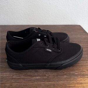 Vans Atwood Kids All-Black Sneakers in size 1